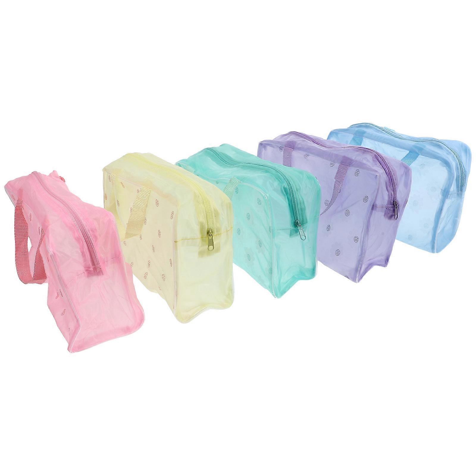 Makeup Bag Waterproof Toiletry Storage Bags for Storage 5Pcs with Floral Pattern