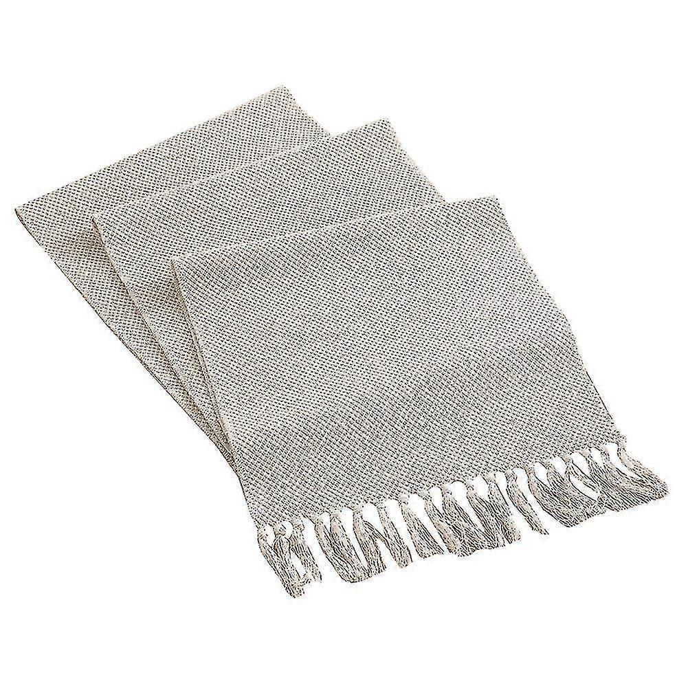 25-26 Linen Frin Table Runner,woven Rative Table Runners, Macrame Table Runner For Kit D
