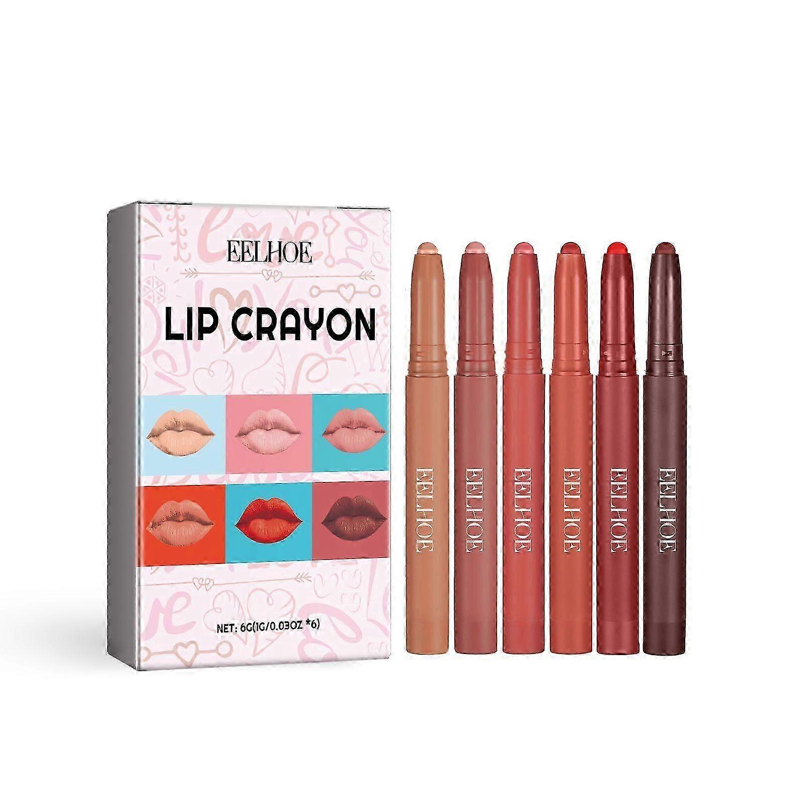 Long-Lasting Matte Lip Crayon Set  Nourishing