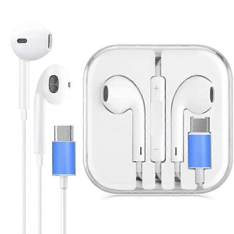Universal USB-C Headphones with Cable, White