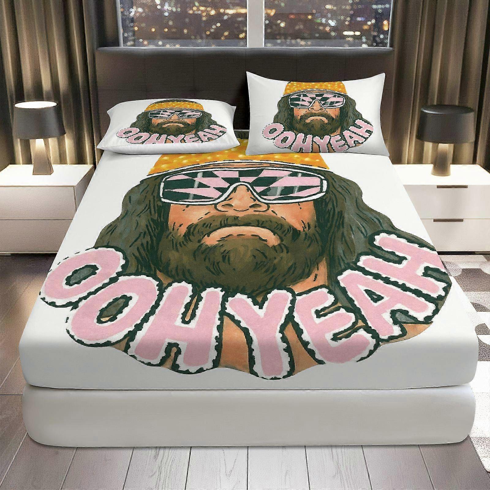 3pcs Retro Funky Cool Fitted Sheet Three Piece Set