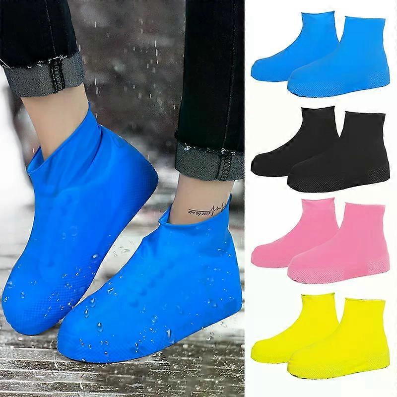 thumbnail image 2 of Unisex Reusable Silicone Rain Shoe Covers - Waterproof & Anti-Skid Overshoes 2 of 5