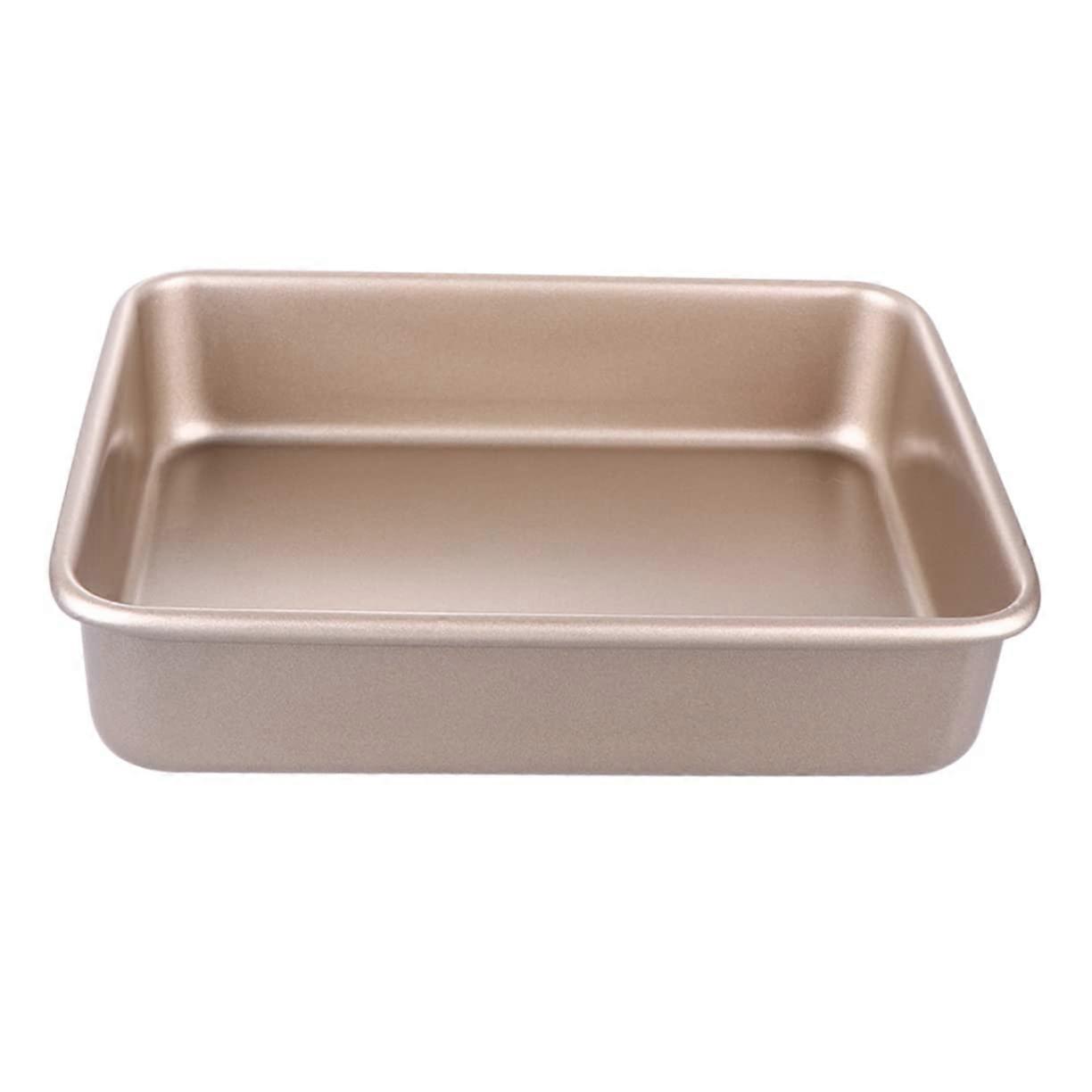 13 Inch Deep Nonstick Baking Tray Carbon Steel Rectangular Cake Pan for Home Kitchen