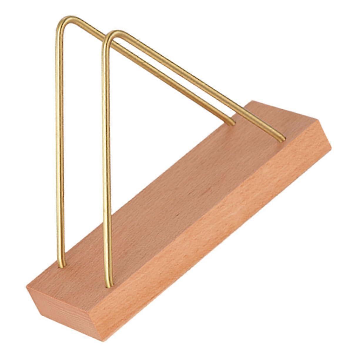 Rustic Wooden Napkin Holder for Kitchen Table and Dining Room with Durable Base