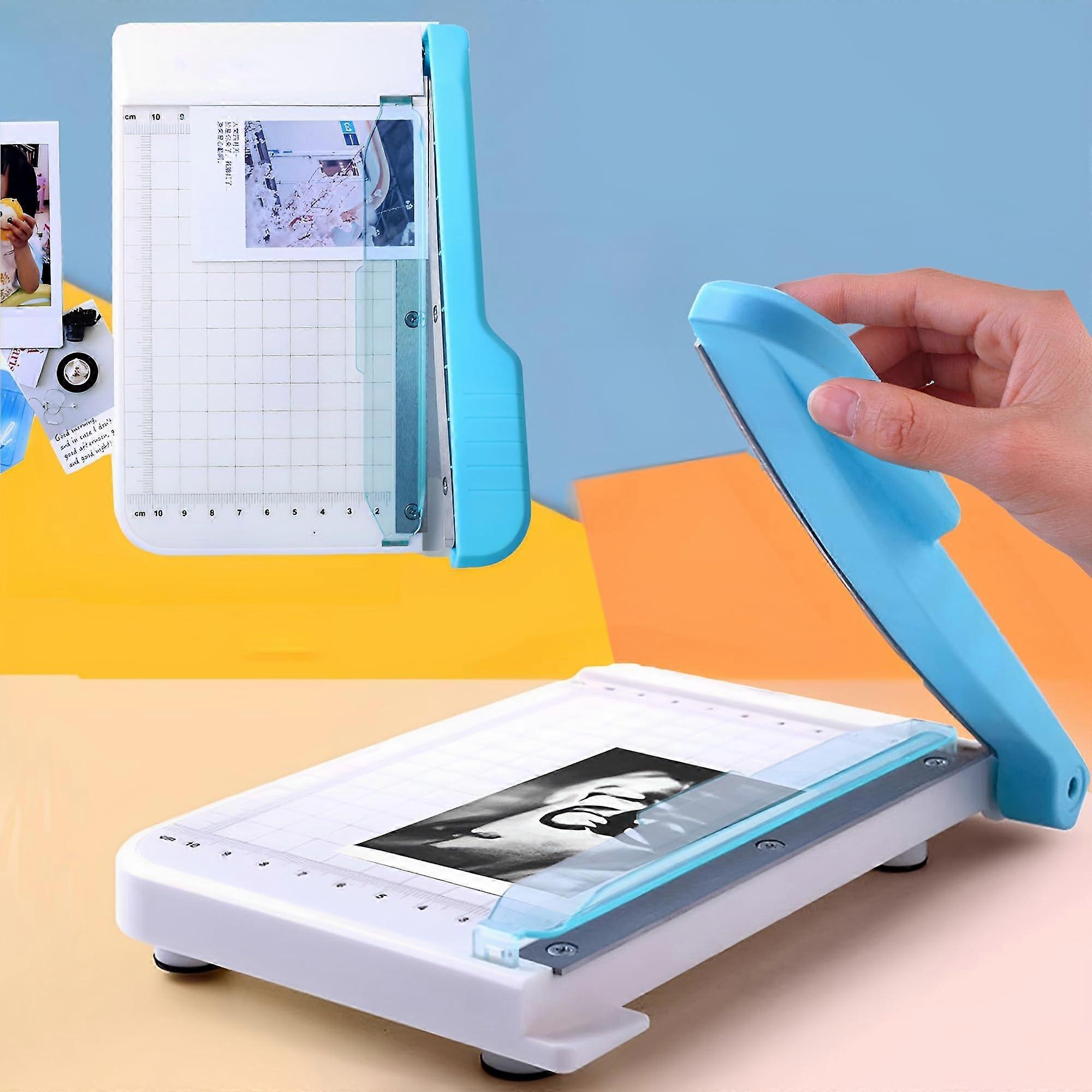 Guillotine Paper Cutter A4 A6 with Safety Baffle MultiSheet Precise Scale for Photo Studio