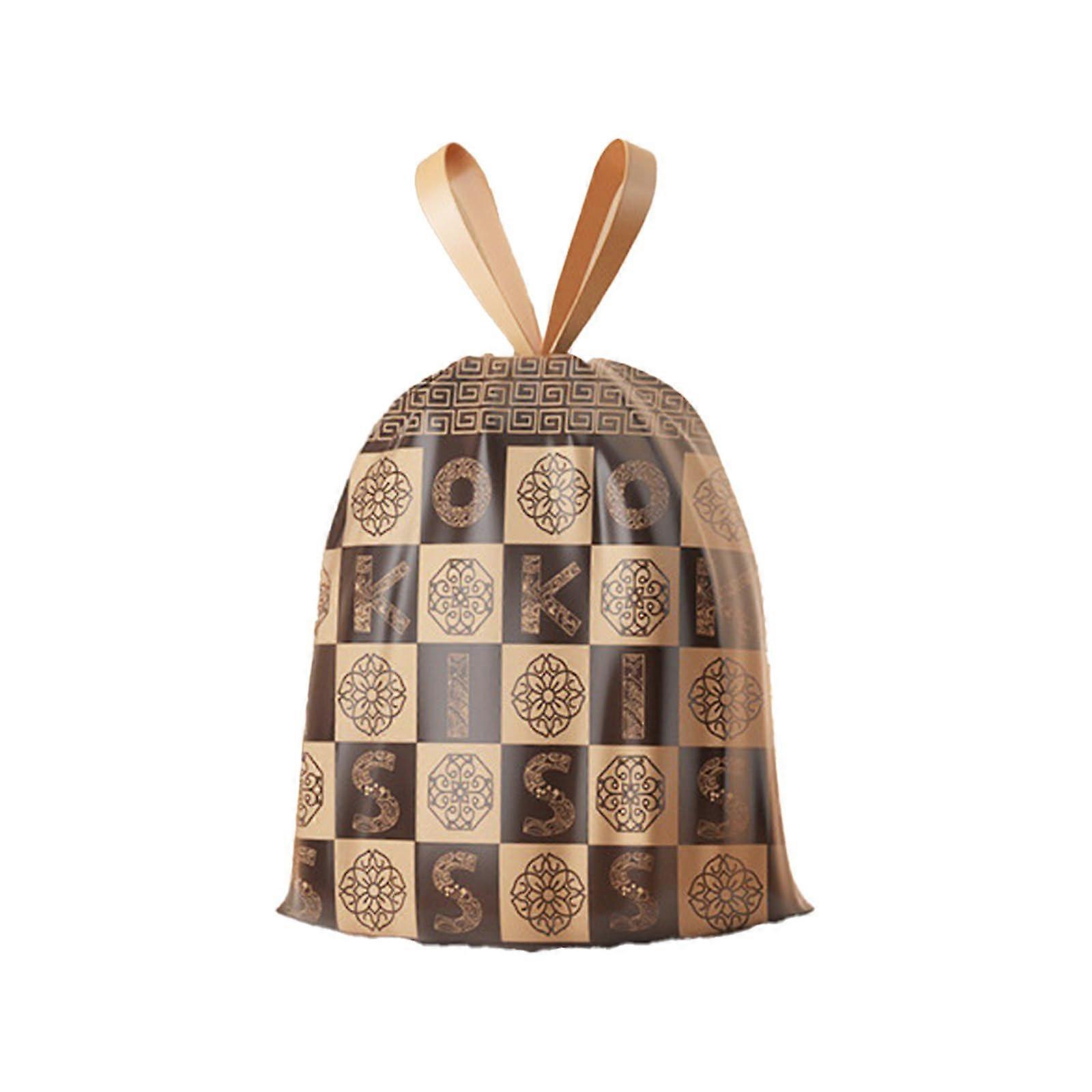 Kitchen Garbage Bags 60 Count, Heavy Duty LeakProof Drawstring Trash Bags with Handles