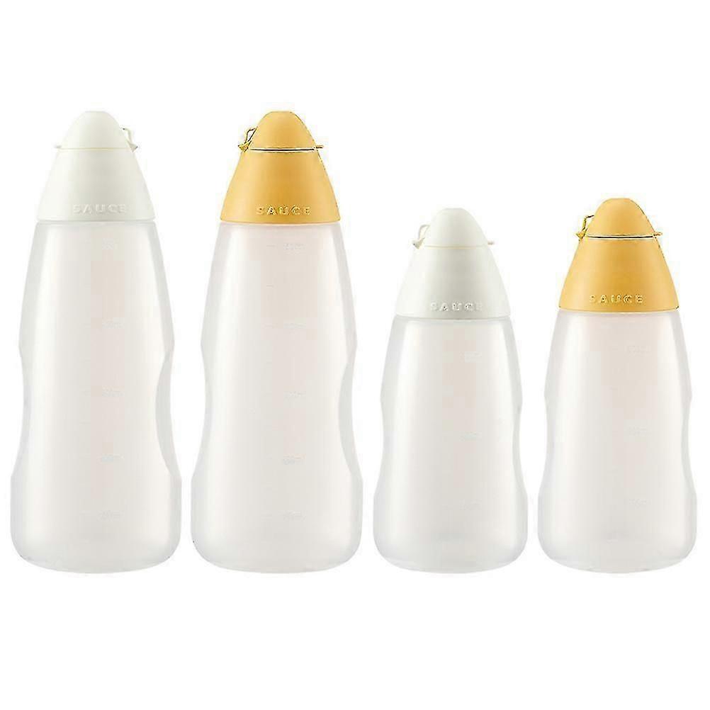 4 st salladsflaskor ketchupflaskor tomma såsflaskor kökssåsflaskor