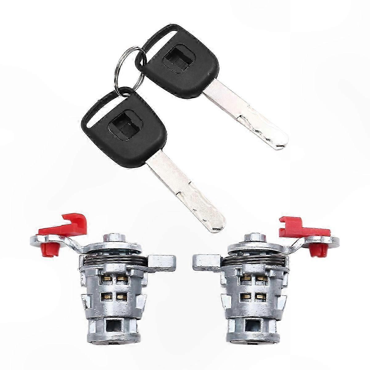 Car Door Lock Cylinder Set with Keys for Vehicle Entry System Replacement