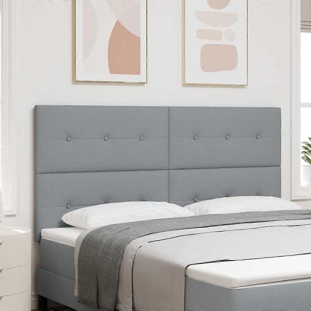 Kopfteil mit Kopfteil Hellgrau 180 cm Kunstleder