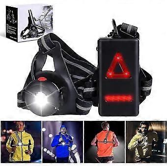 Running Light - Usb Rechargeable Running Light 500 Lumens Ipx6 Waterproof Running Chest Light 3 Modes And 90 Adjustable Angle Led Running Chest Light
