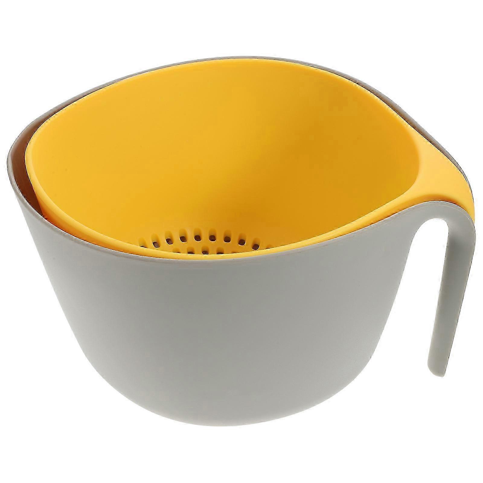 Vegetable Basket Double-Layer Drain Basket for Kitchen Use 1Pcs