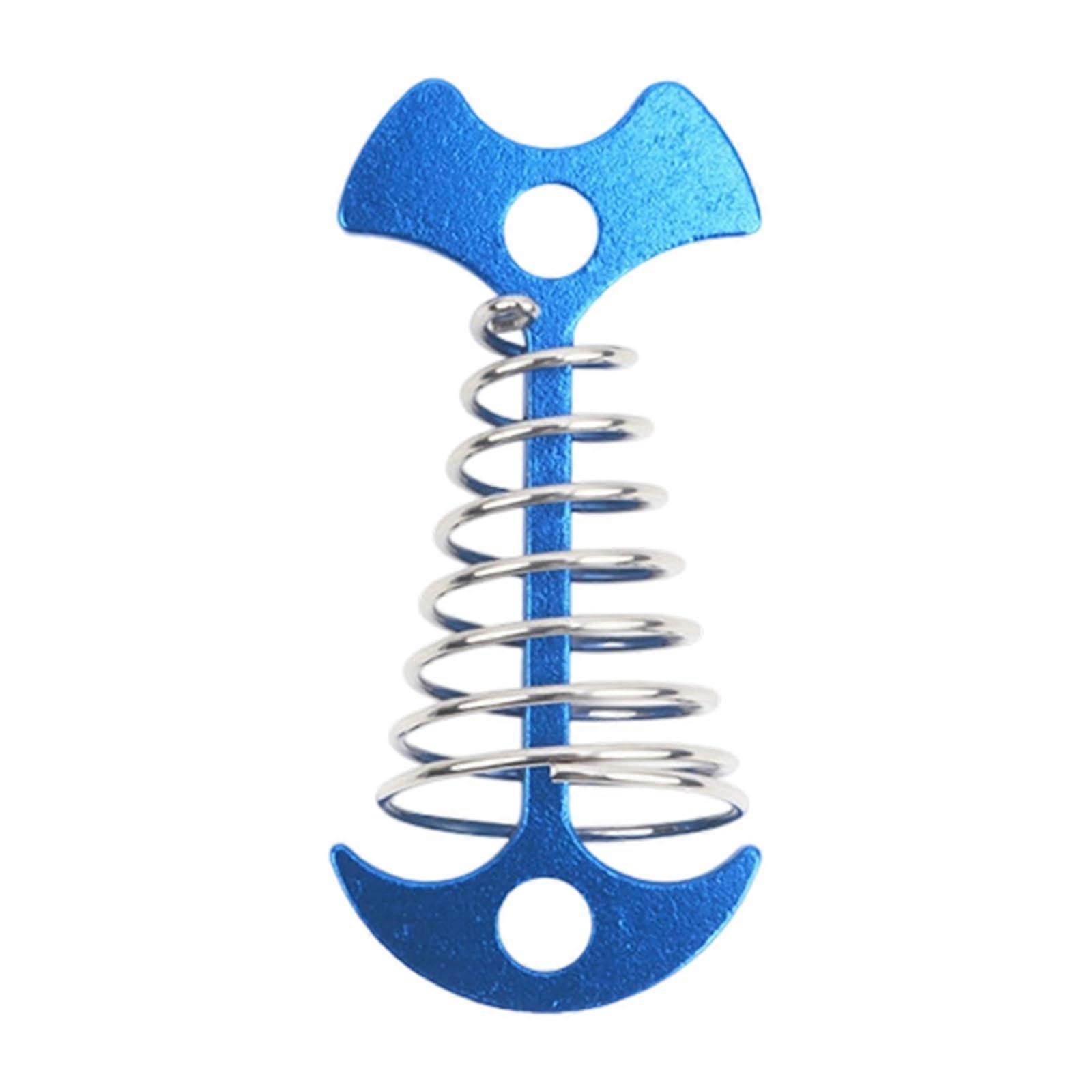 Windproof Fishbone Deck Tent Anchors with Adjustable Spring Grip and CrushResistant Aluminum