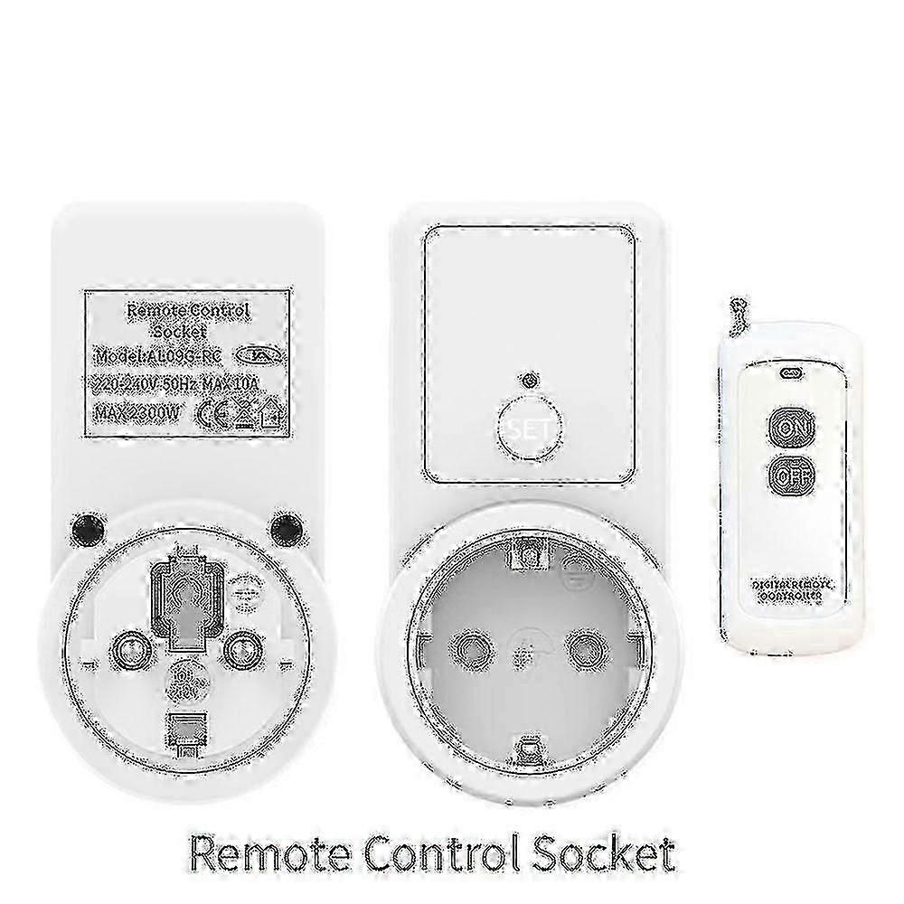 1-5x Wireless Smart Remote Control Power Outlet Socket with EU Plug by Otwoo