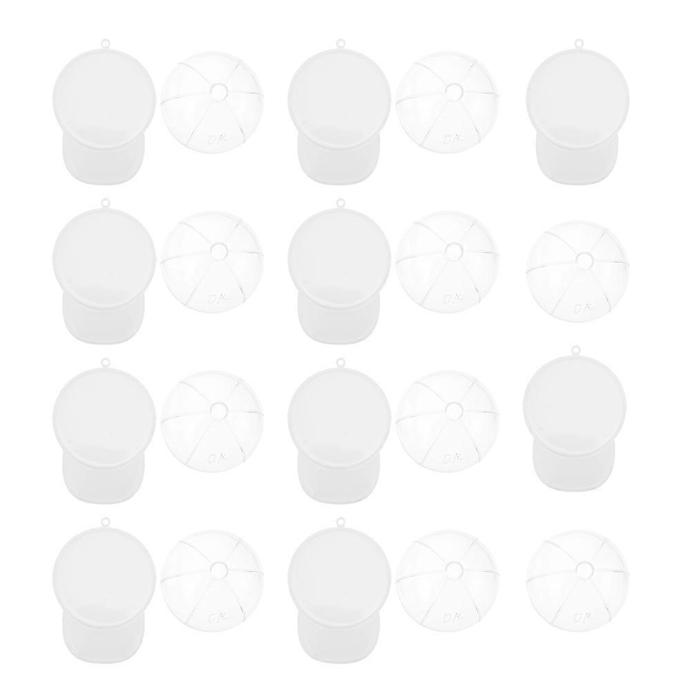 Candy Storage Box Caps Shaped Candy Boxes Wedding Decorations White 7.8X5.8X4CM Gift Packaging 24Pcs