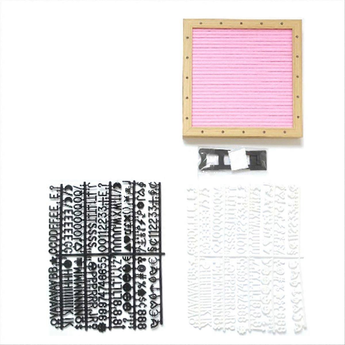 Felt Letter Board,Felt Message Board, Changeable Sign Boards Pink