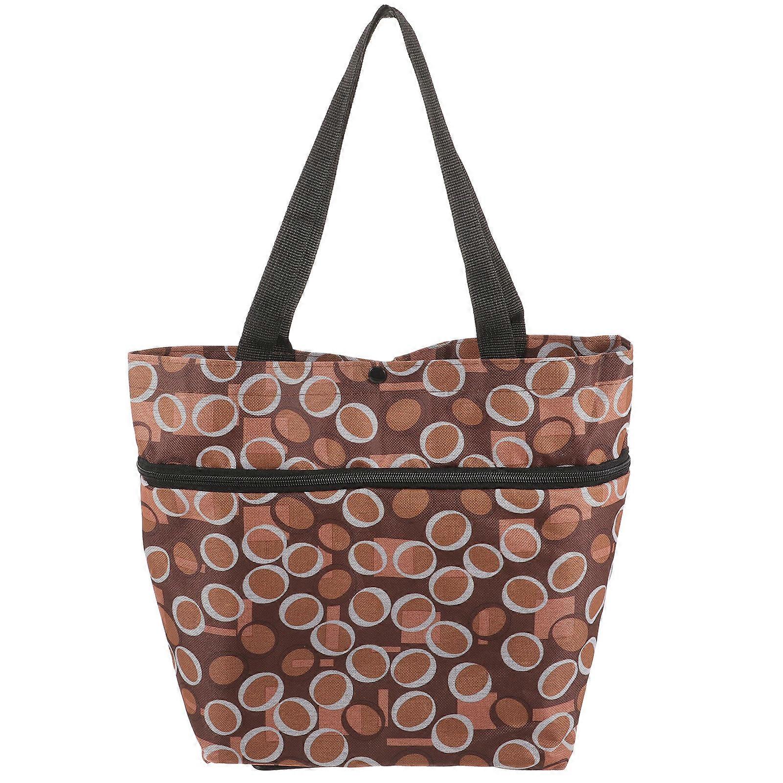 Reusable Grocery Tote Collapsible Trolley Bag for Storage Use