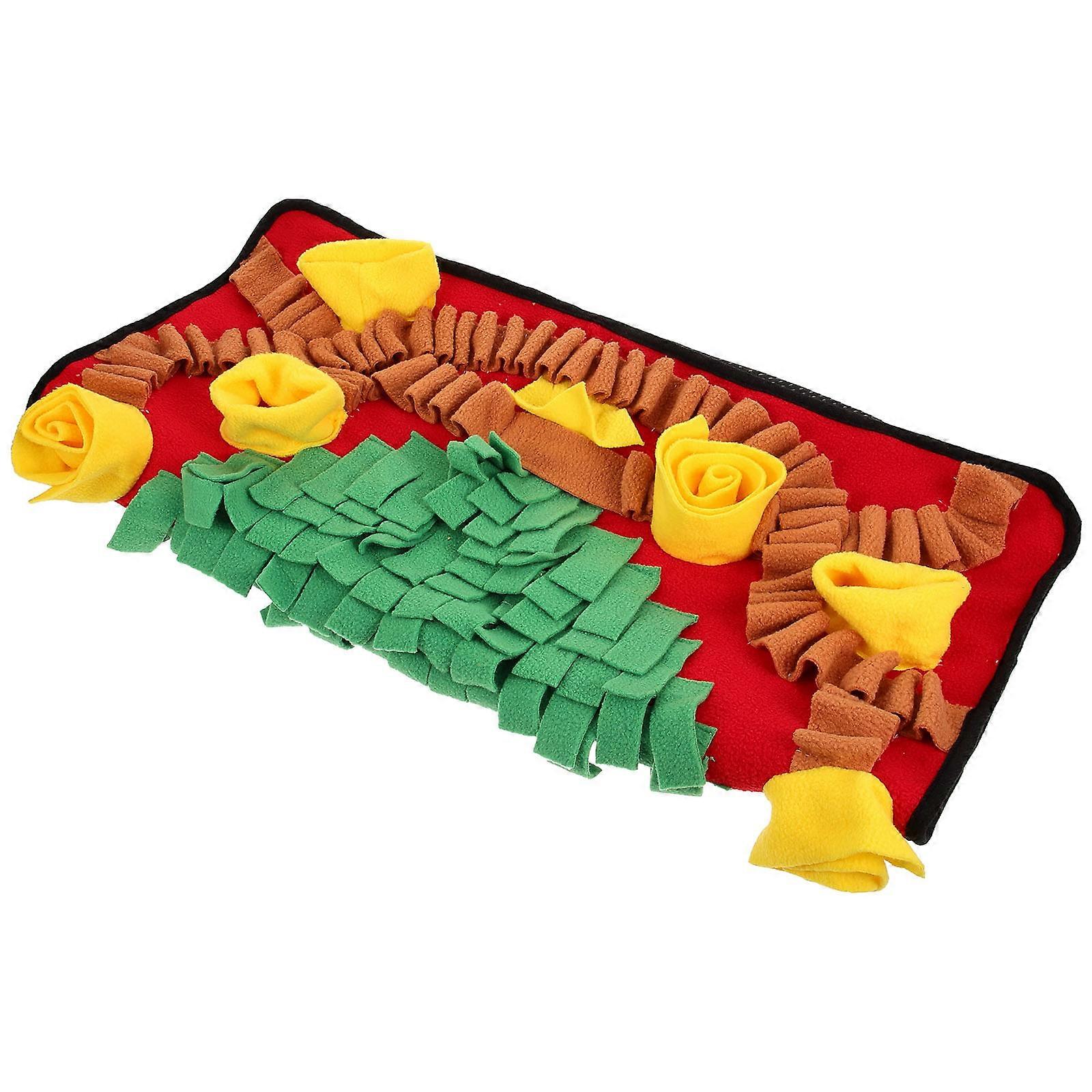 Dog Snuffle Mat Slow Feeder Function 4Pcs Green Washable Foraging Mat