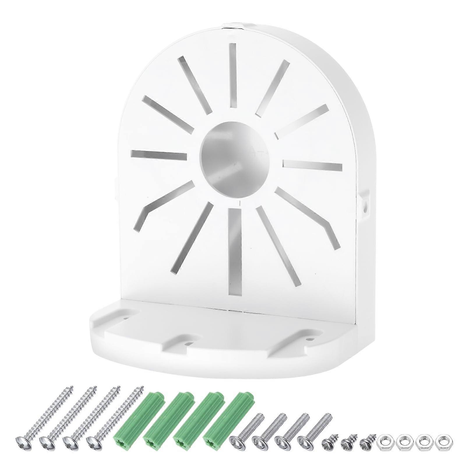 Dome Security Camera Mount 6.7 Inch Right Angle Wall Bracket with Junction Box, Universal White