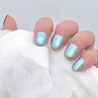 Green Color Changing Gel Nail Strips with Chip Resistant Long Lasting Salon Glossy Finish
