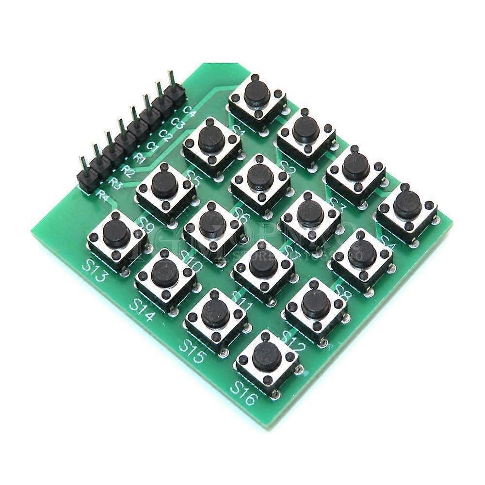 5pcs 4x4 Matrix Keypad Module 16Key 8Pin Interface for Arduino DIY Microcontroller Projects