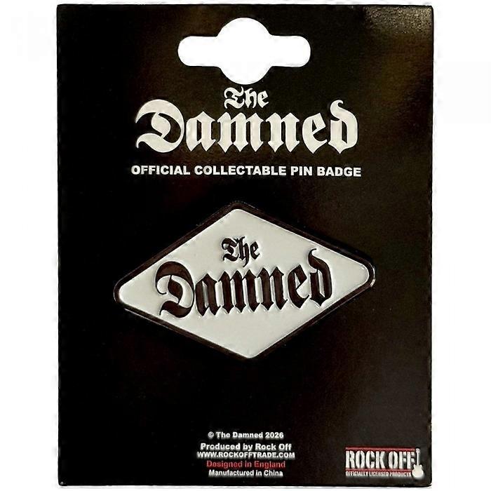 The Damned Pin Gothic Logo Badge
