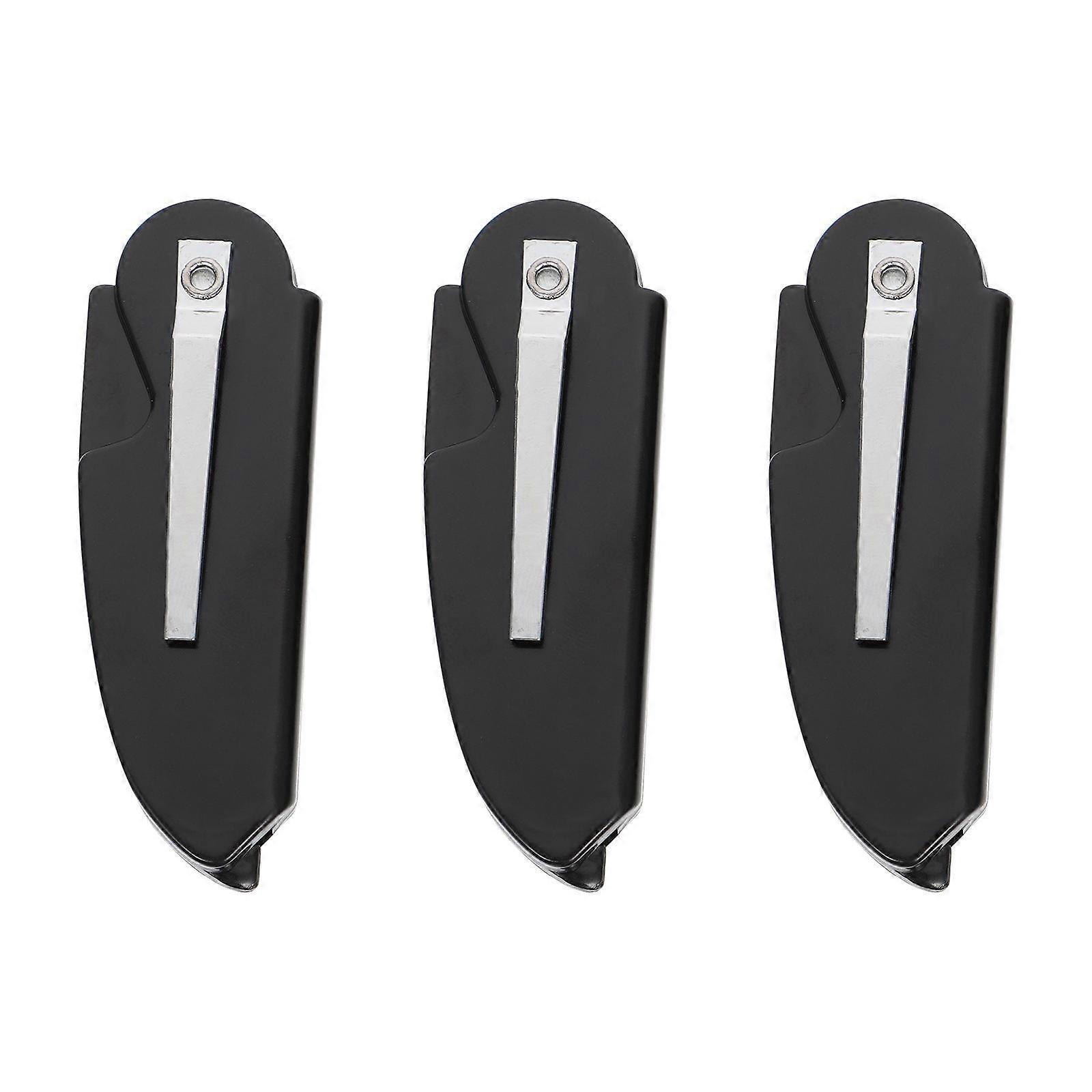 Plastic Folding Beard Combs for Men Beard Styling 3Pcs Durable Black Set