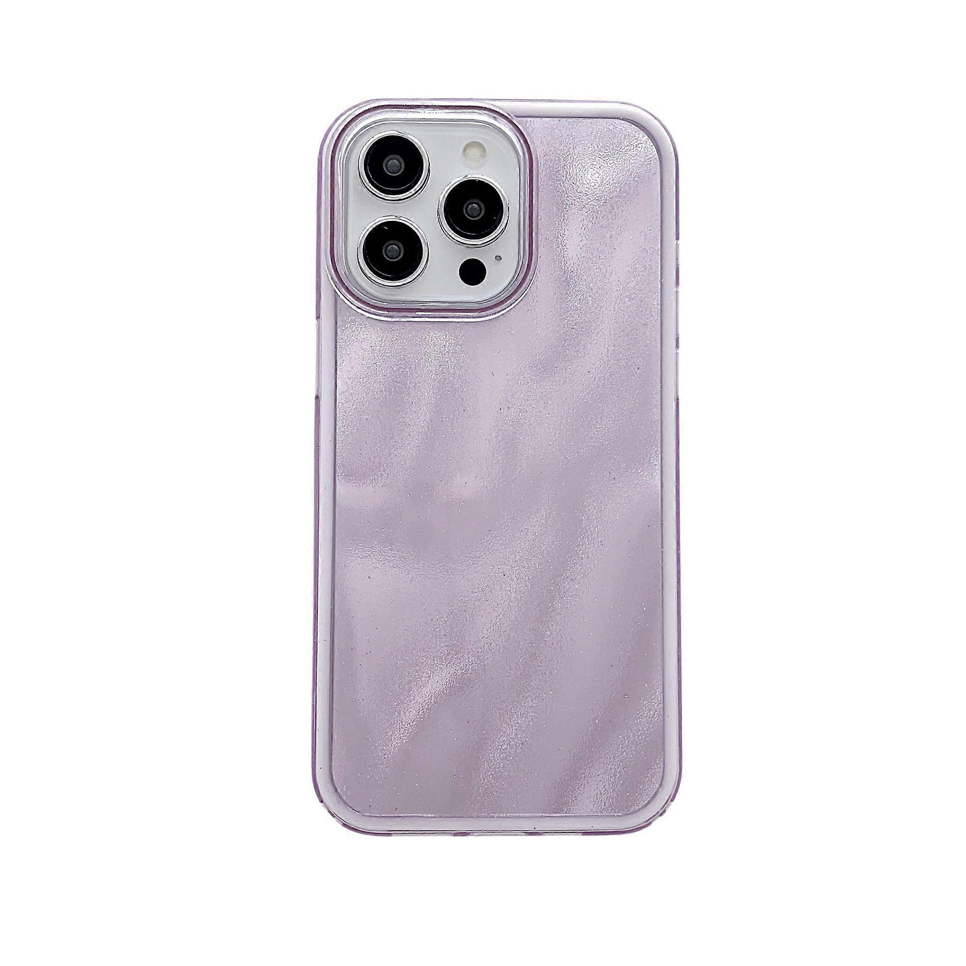 Case for iPhone 14 Liquid Sand Wave Texture Purple