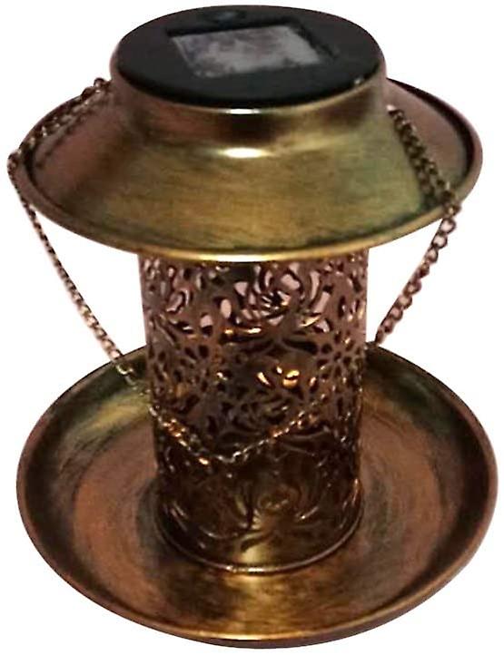 Solfuglefoder udendørs solophængningslampe til dobbelt anvendelse vildfuglefoderautomat hængende kolibrifoder ou