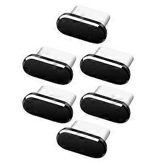 6pcs Type-C Anti Dust Plugs Compatible with Any Type C Port on Smartphone
