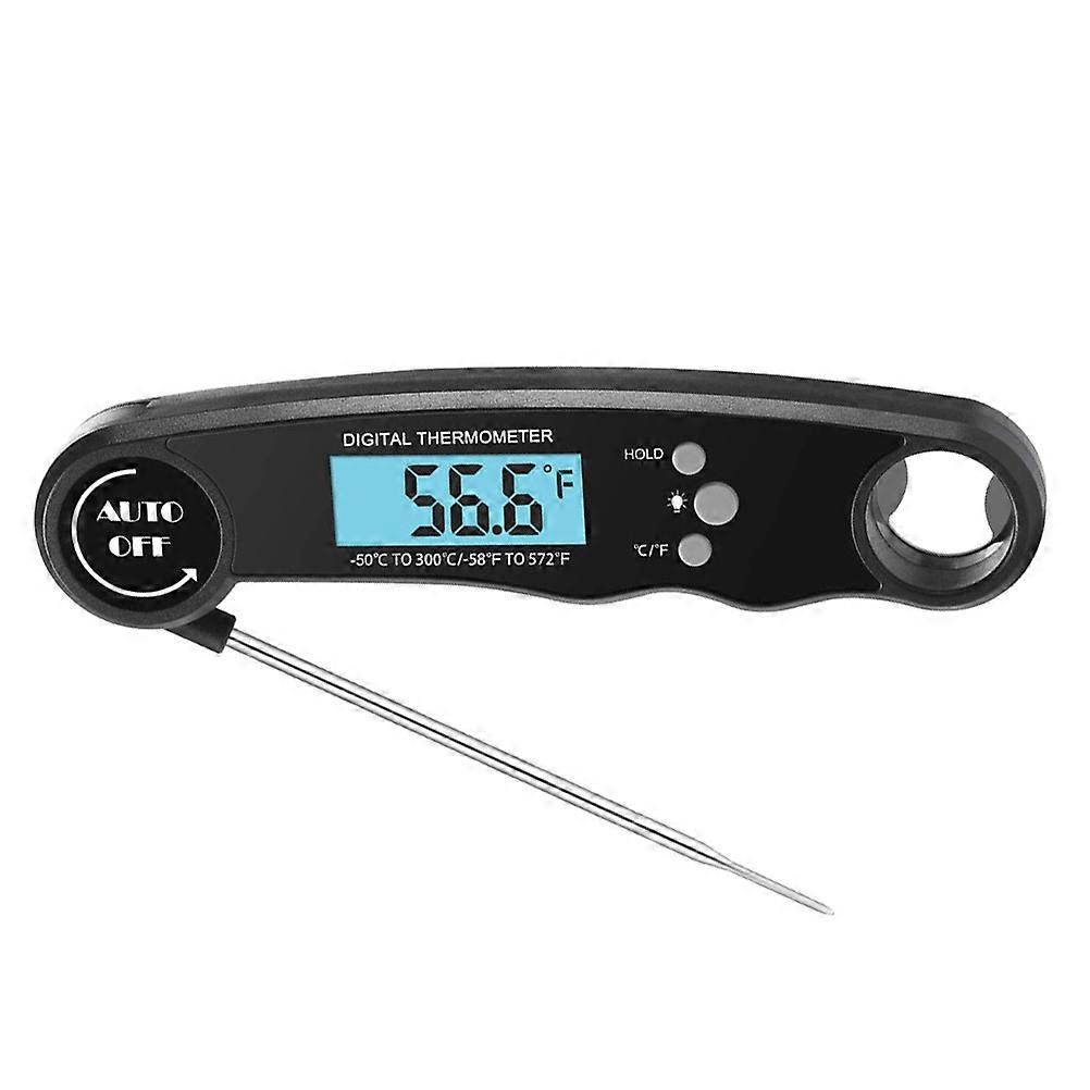 Practical Food Thermometer Foldable Electronic Thermometer for Kitchen 3Pcs