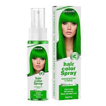 Temporary Hair Color Spray, Green, 2 Pack, Natural Shiny Quick Color for Party Stage Events