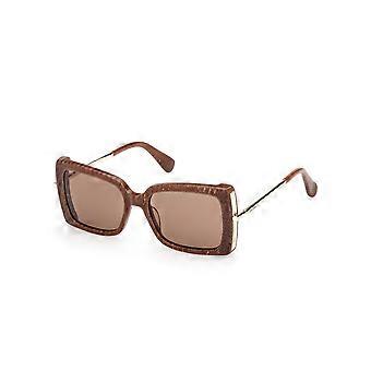 Sunglasses MaxMara MM0166 56E light brown/texture 53/17/140 WOMAN