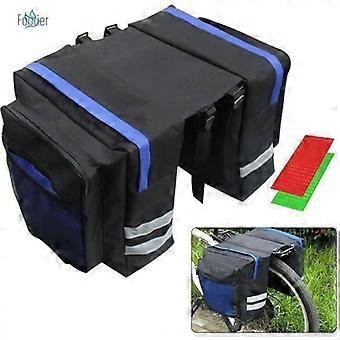 Fiets Rugzak Achterrek Dubbele Tas Waterdicht Zadel MTB Racefiets Tas-Blauw