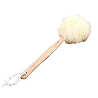 Long Handle Shower Ball Flower Bath Brush Body Back Cleaning Massage Scrubber TSUNDEAU