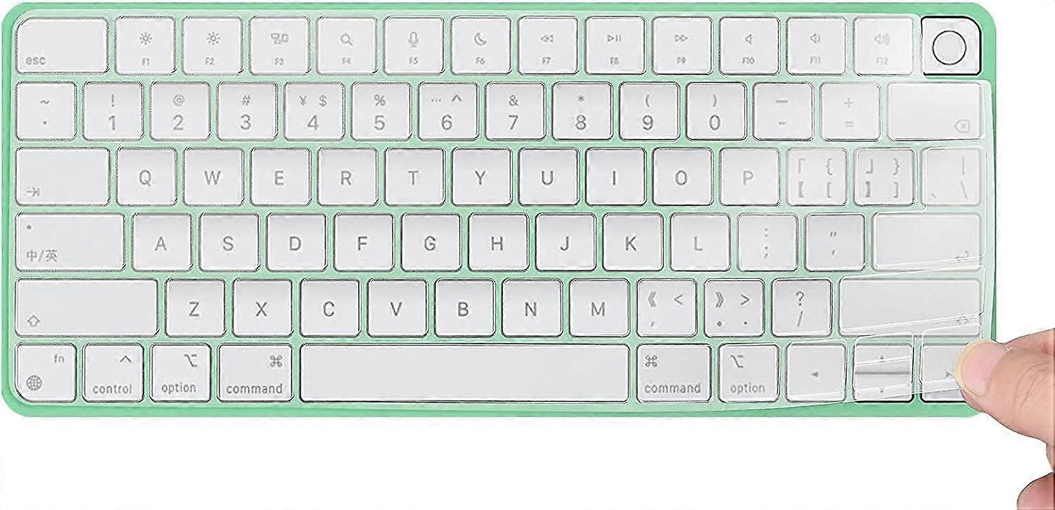 Capa de Teclado Teclado Mágico de 24 polegadas com Touch ID, Ultra Fino -Transparente/Transparente