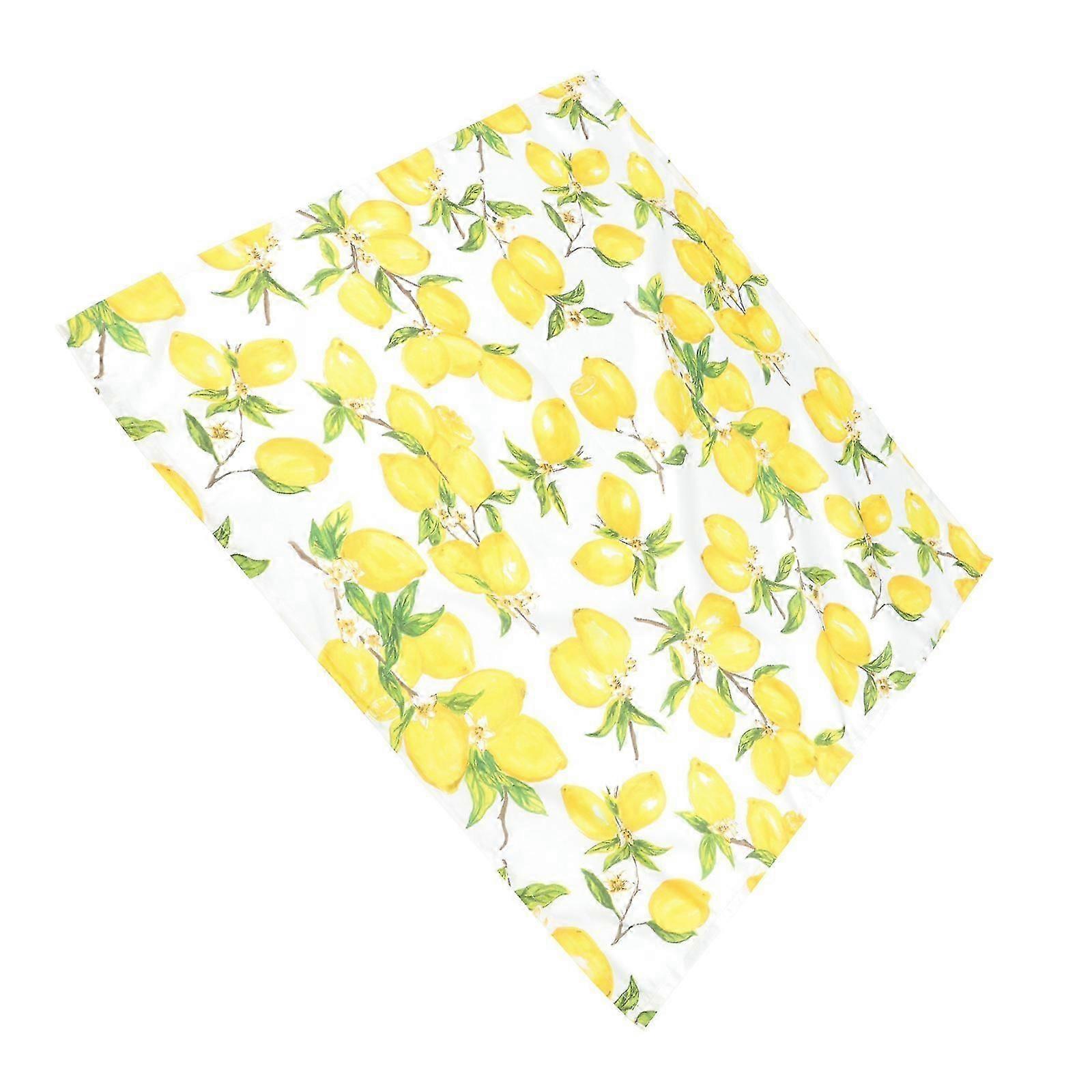 Square Tablecloth | Lemon Design | Polyester | Easy to Clean | 90x90cm | 1Pack
