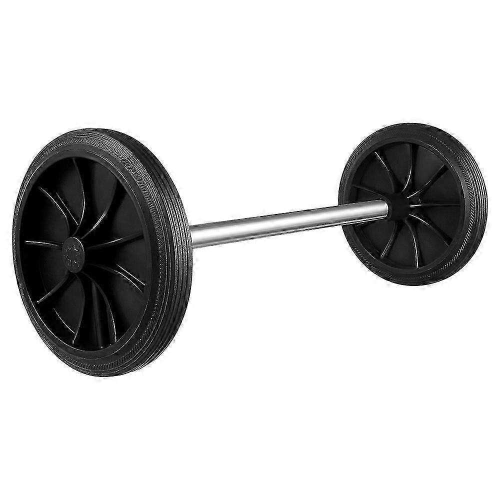 Trash Garbage Bin Wheels 1Set Assorted Color Easy Installation Plastic Trash Can Wheel