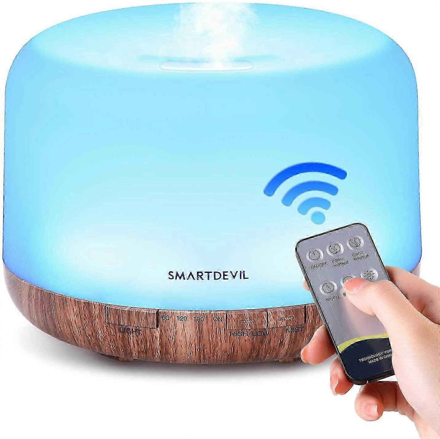 Aroma Diffuser Ultrasonic Humidifier,Remote Control Nebulizer,Automatic Shutdown Without Water