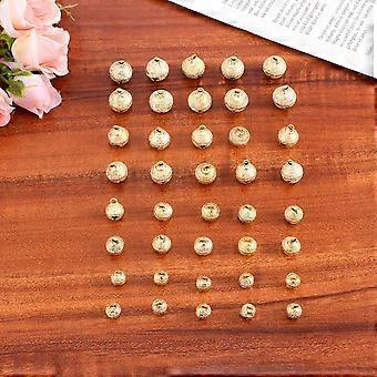 Pet Small Bell Mini Bell Pendant for Decorating 80Pcs Silver Charms