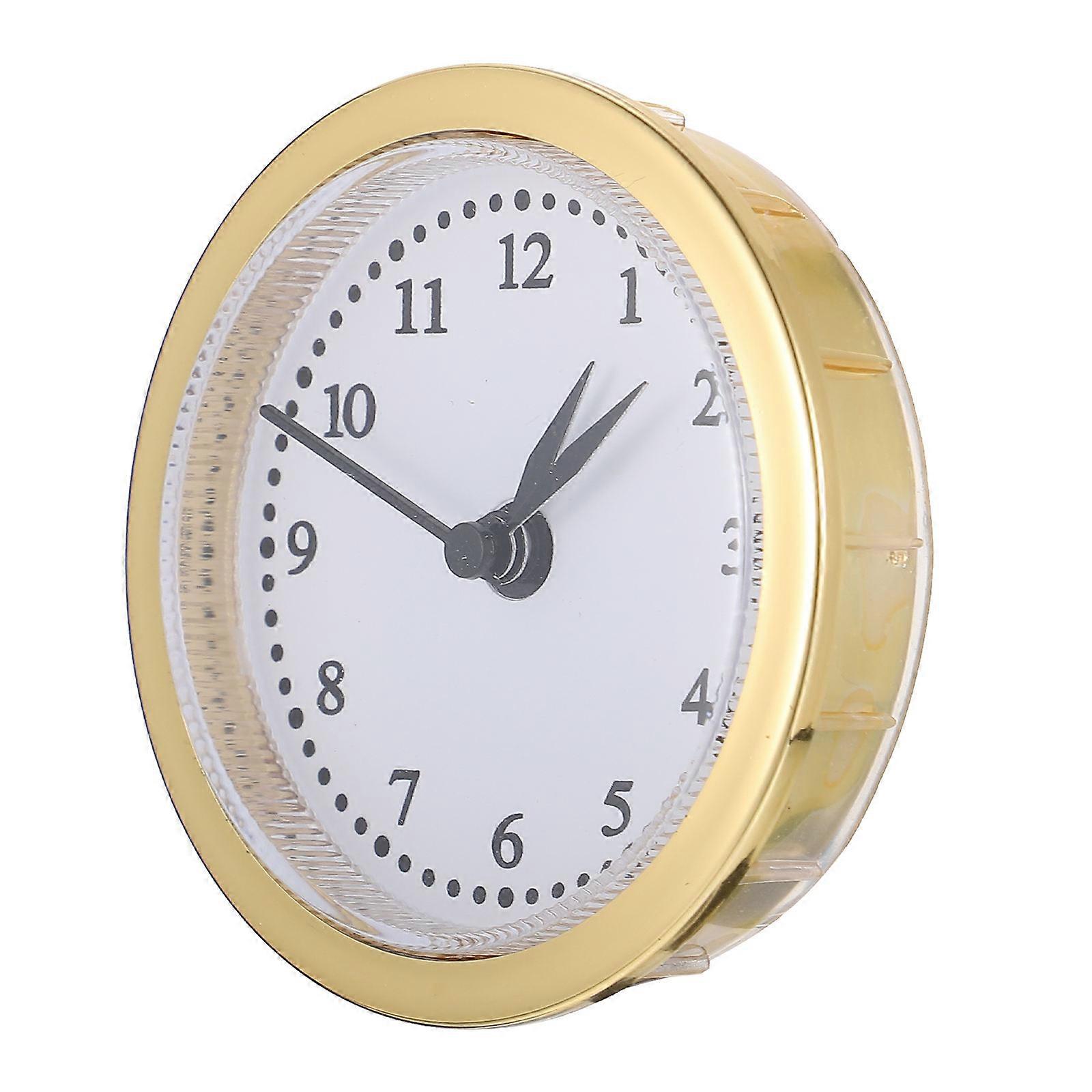 Vintage Wall Clock Mini Clock Insert Clock Battery Fit- Insert Clock Fit Decorative Mute Clock Insert Household Wall Clock
