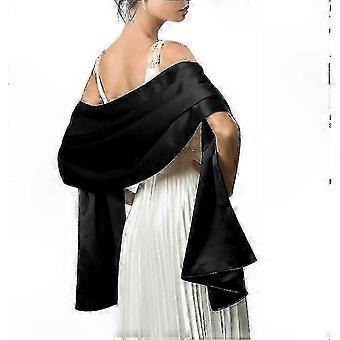 Luxurious Satin Shawl for Bridesmaids, Soft Silky Wedding Scarf for Evening Events and Special Occasions
