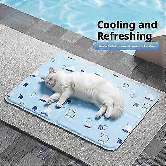 Pet Cooling Mat, Water Gel Self-Cooling Pad, Bite-Resistant, Easy to Clean for Cats and Dogs_BH