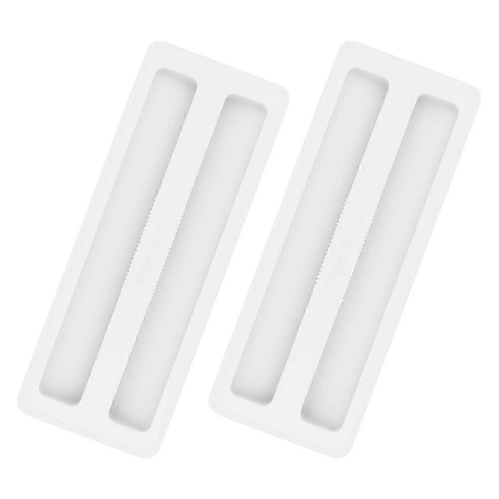 2-Pack Silicone Toaster Cover for 2 Slice Toaster, White