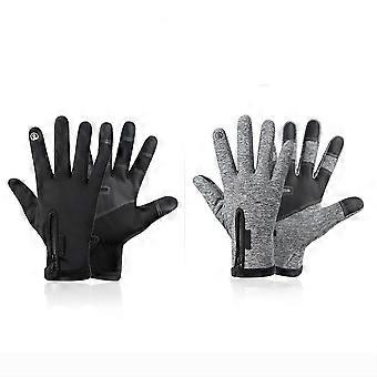 Black Riding Gloves for Outdoor Use 1Pair Windproof Waterproof Gloves