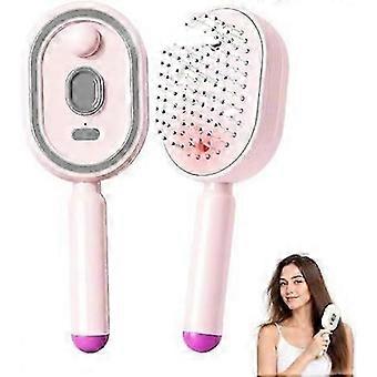 Hochwertiger elektrischer Sprüh- und Luftkissen-Massagekamm, elektrische Dampfbürste für Damen, selbstreinigende, entwirrende und antistatische Haarbürste, reduziert F