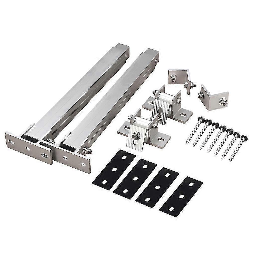 Adjustable Tilting Brackets for Mounting a Solar Panel