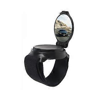 Wrist-Mounted Bicycle Rear-View Mirror with 360 Degree Rotation