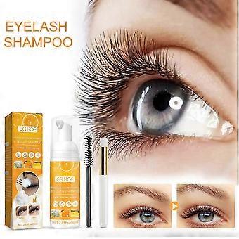 Nettoyant pour extensions de cils 60 ml - Brosses - Nettoyant moussant pour paupières, nettoyant pour cils et bain de cils pour extensions, sans paraben ni sulfate