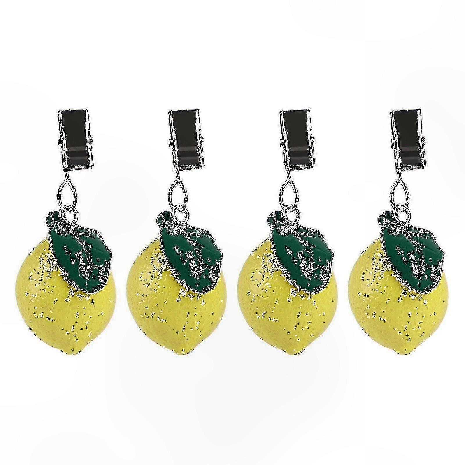 Lemon-Shaped Polyresin Tablecloth Weights