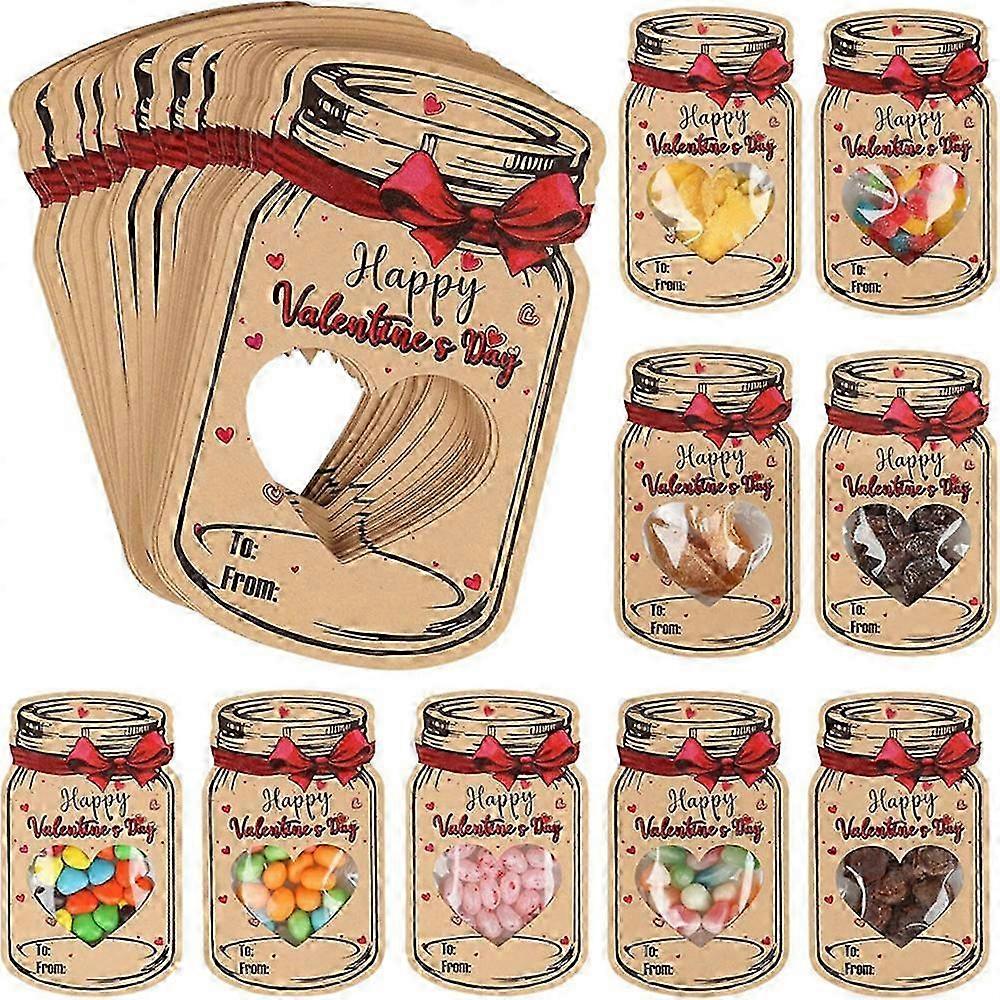 Kid-Friendly Valentine Jar Card Set